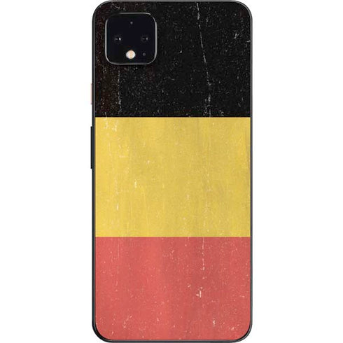 Belgium Flag Distressed Google Pixel 4 XL Skin